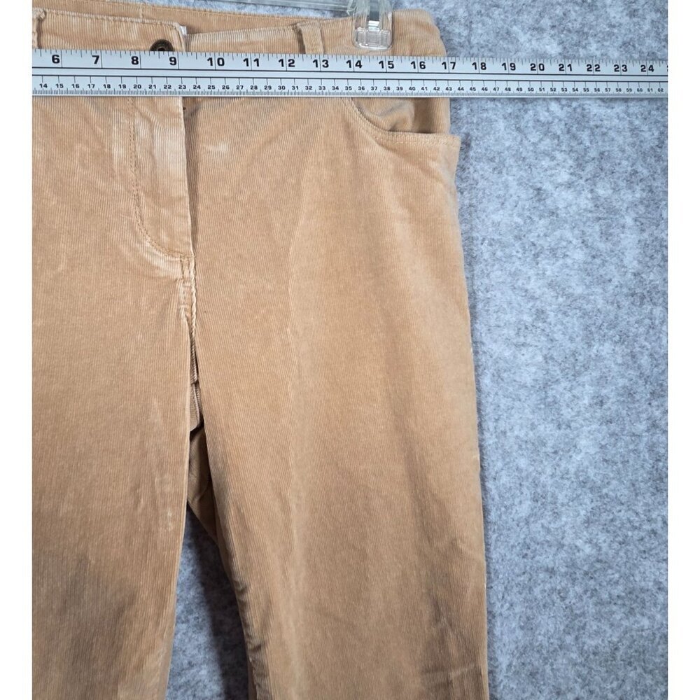 Chico's Women's Strech Corduroy Pants Tan Size M Cabincore Light Academia - Picture 3 of 7
